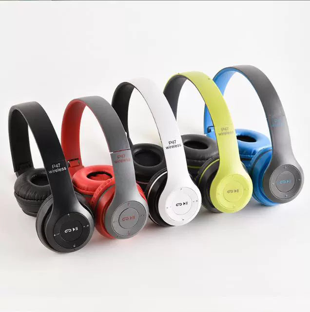 B39 Bluetooth Headphone Head-Mounted Wireless Luminous Colorful Breathing Light Card Foldable Sports Dynamic Bass Boost Music Headset
