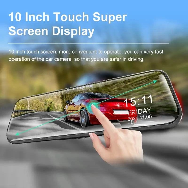 Dash Camera Car Cam Full HD 1080P Dashcam Touch Screen Black Box Picture Display Dvr Night Vision Dual Camera G-Sensor Parts
