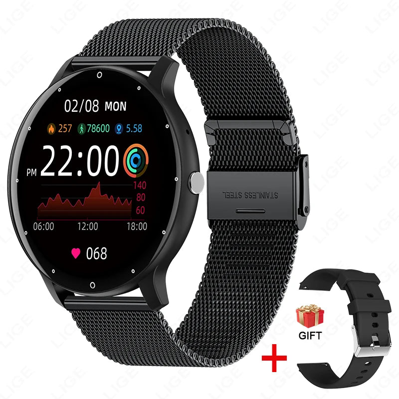 IP68 Waterproof Bluetooth Smartwatch for Men Women
