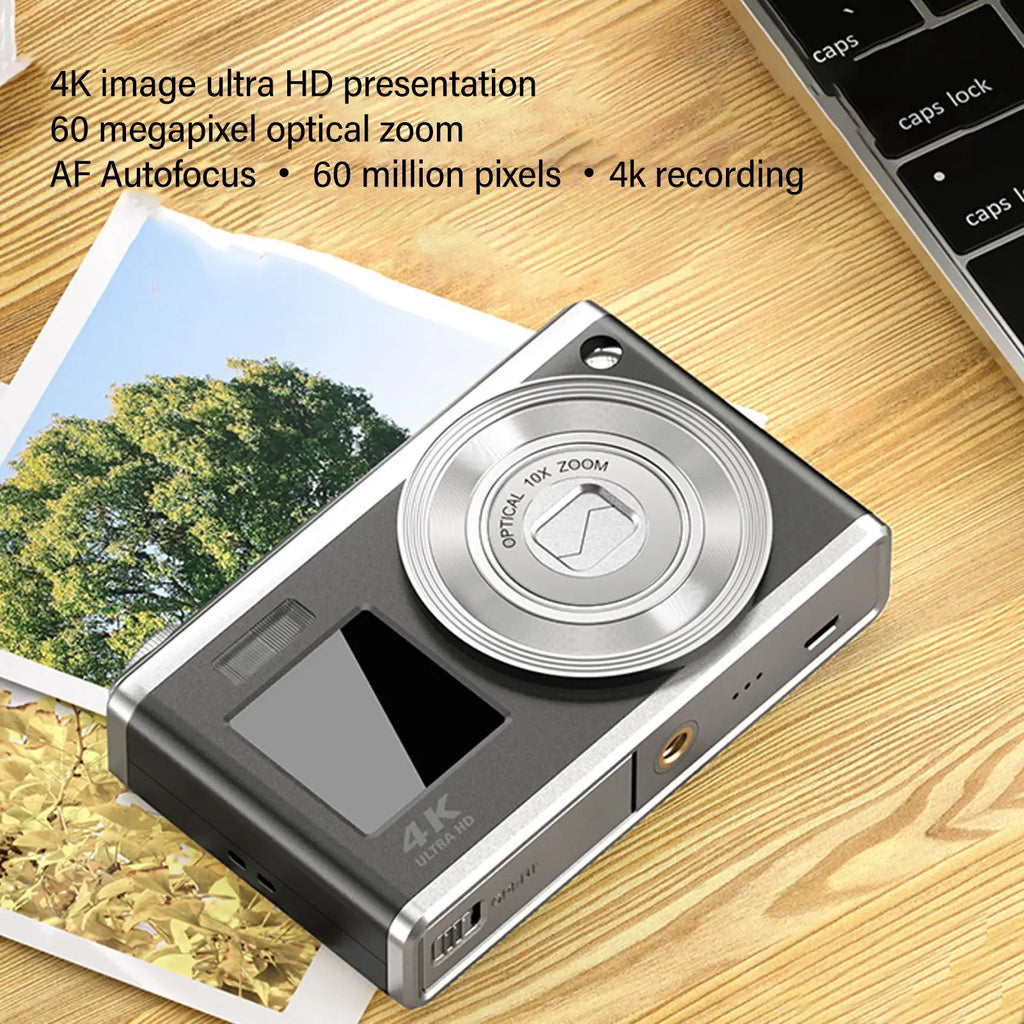 Digital Camera 2.88in IPS Screen Anti Shake 10X Optical Zoom 1000mAh Auto Focus Vlogging Camera Built in Fill Light