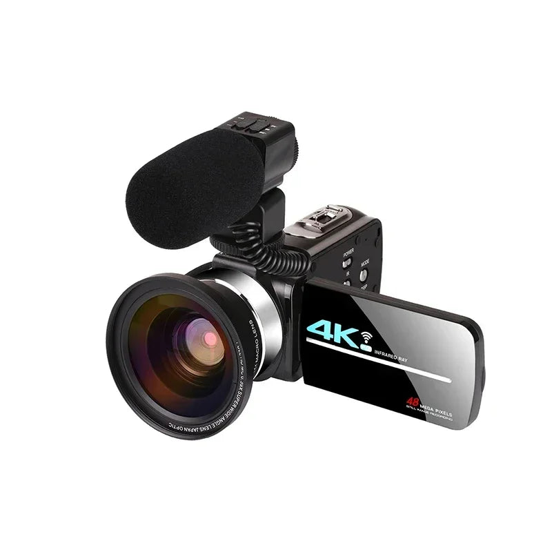 4K Video Camera 56MP Digital Video Camera 18X Digital Zoom Camera Recorder Vlog Camera YouTube WiFi Livestream Webcam Camcorder