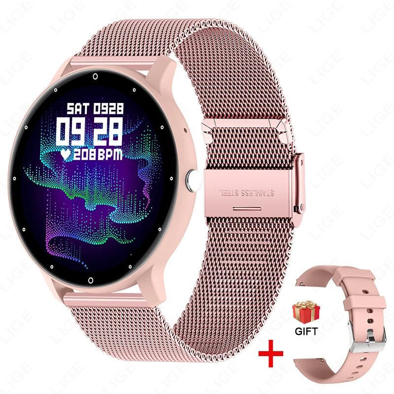 IP68 Waterproof Bluetooth Smartwatch for Men Women