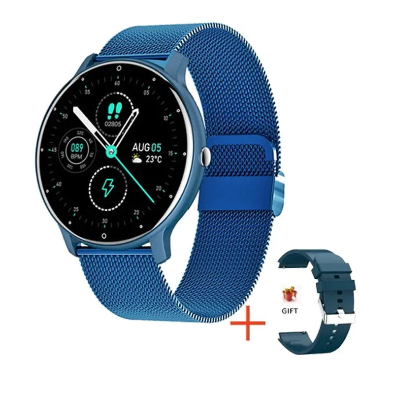 LIGE Smart Watch Men Women Full Touch Screen Sport Fitness Watch