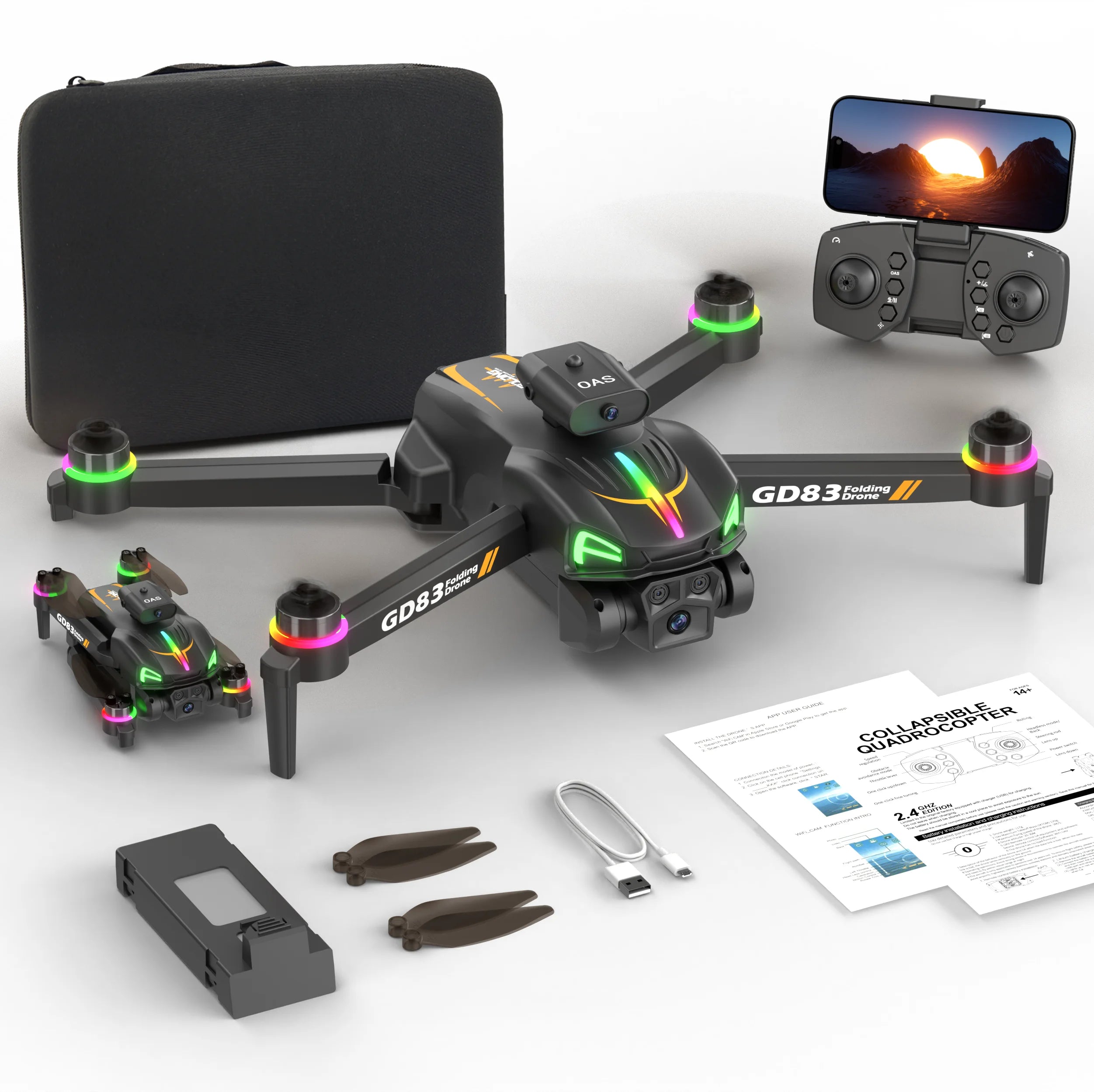 Global Drone GD85 Mini RC Drone, 2.4G 4CH 6 - Axis Gyro, Headless Mode, 360° Flip Remote Control Quadcopter, Ideal Gift for Kids