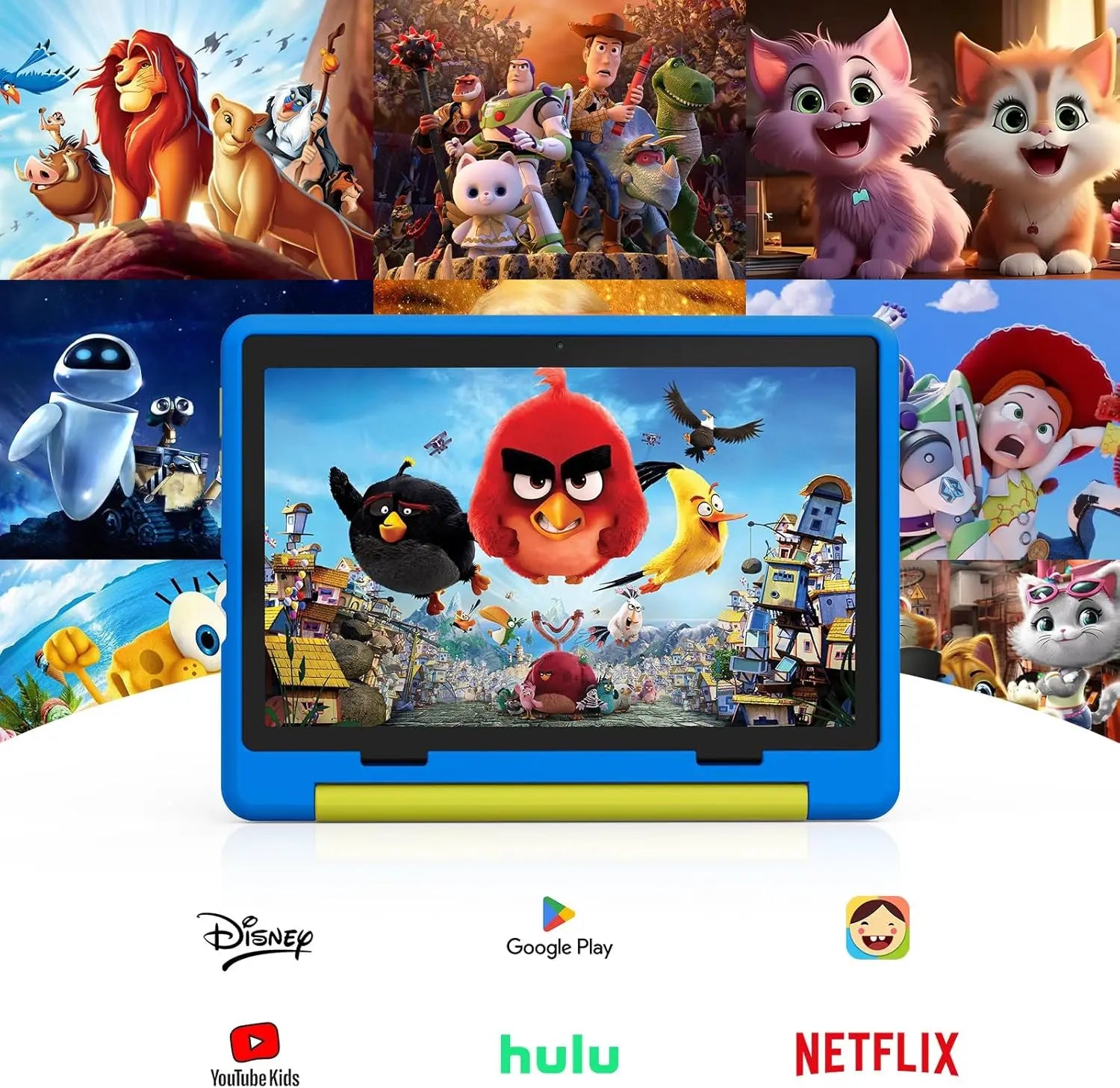 Kid Tablet 10 Inch Android 14 Quad Core 8GB RAM 64GB ROM 128GB Expandable 5000mAh WiFi Bluetooth Children's Gift Kids Software