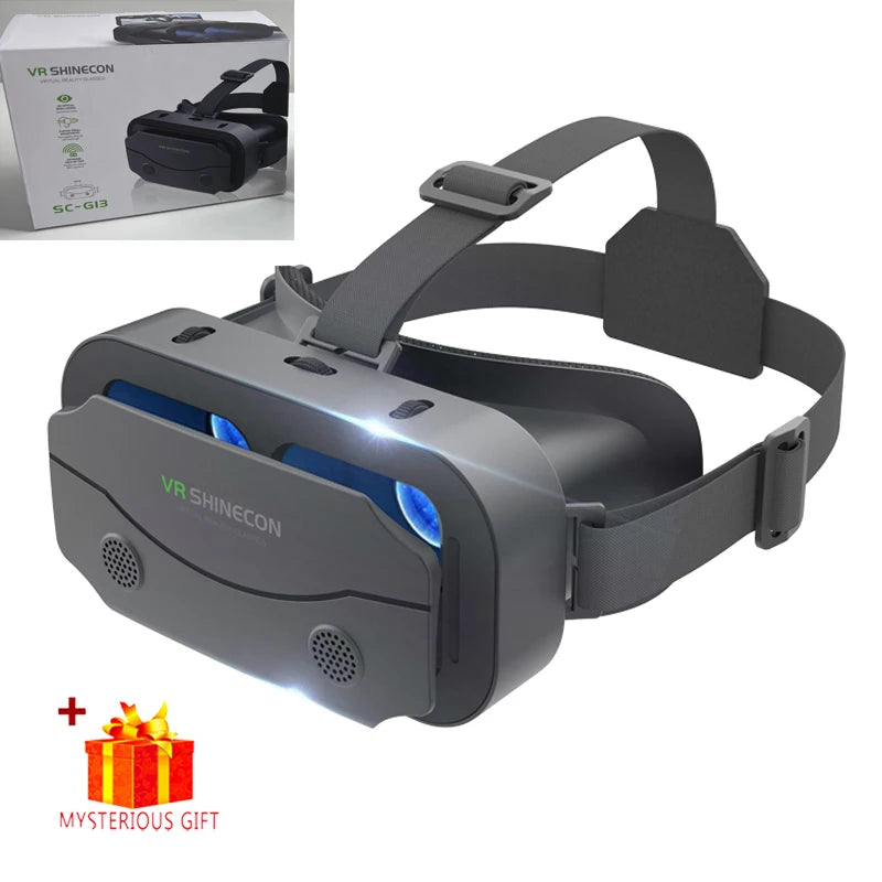 3D Virtual Reality VR Glasses For Phone Mobile Smartphones 7 Inch Headset Helmet With Controllers Game Wirth Real Viar Goggles