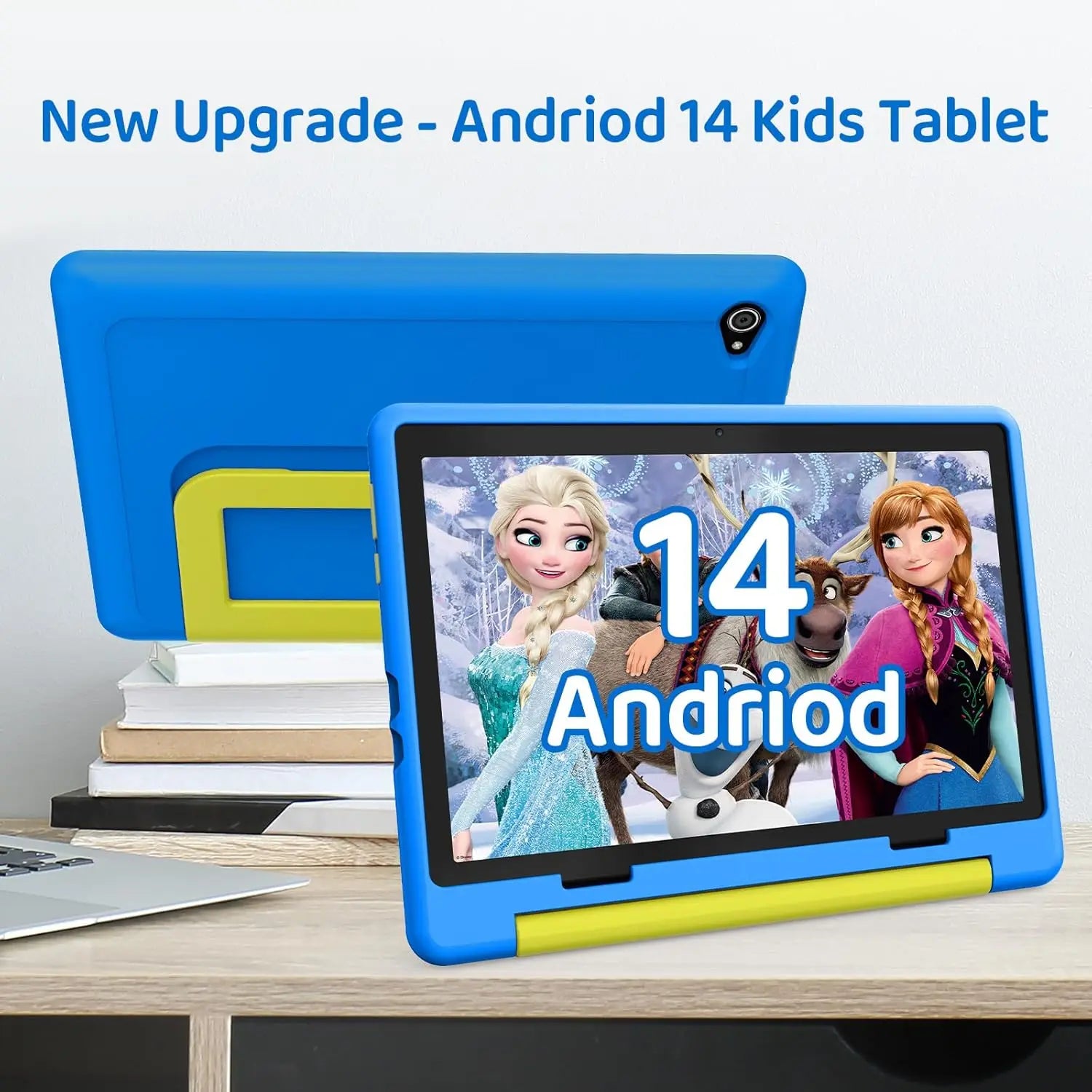 Kid Tablet 10 Inch Android 14 Quad Core 8GB RAM 64GB ROM 128GB Expandable 5000mAh WiFi Bluetooth Children's Gift Kids Software