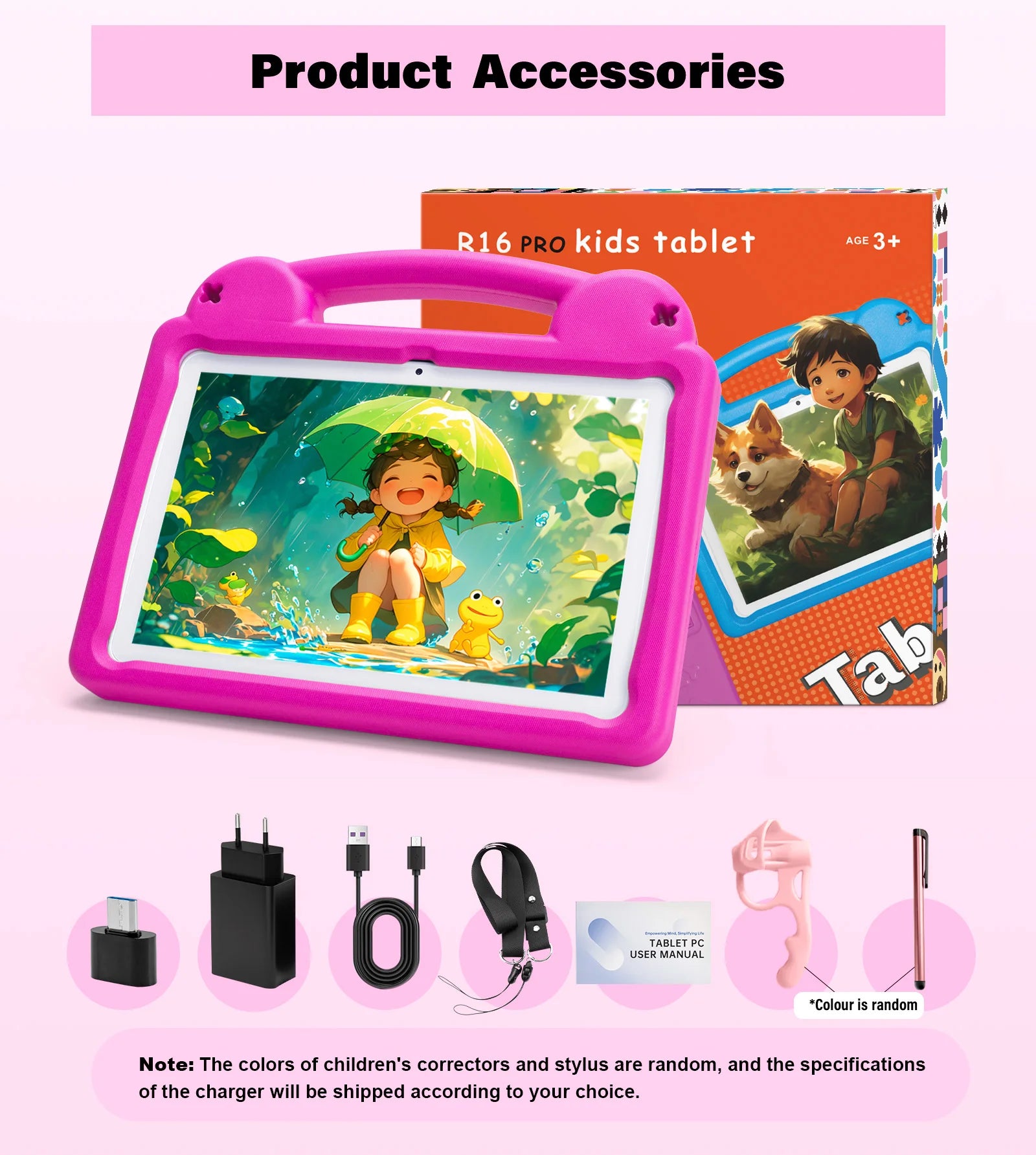 ANRY 10.1 Inch Kids Tablet 5000Mah Octa-Core 8GB（4+4 Expand） RAM 64GB ROM CPU A523 2.0GHZ Learning Education Children's Tablets