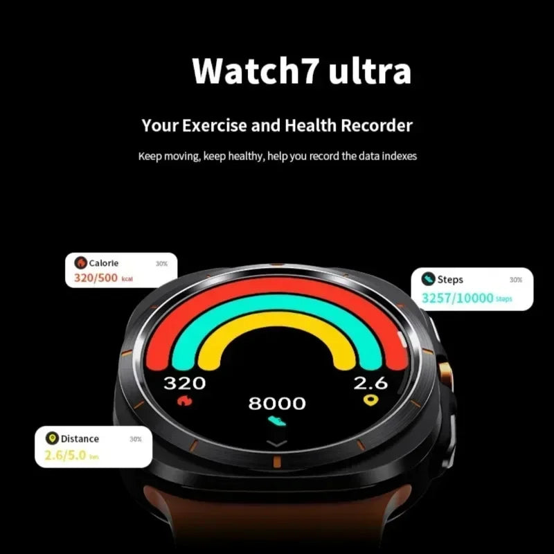 2025 New Sports Fitness Tracker Screen  Watch Multi-function W7 GPS Bluetooth Connection Healthy Accessories Altimeter Bip