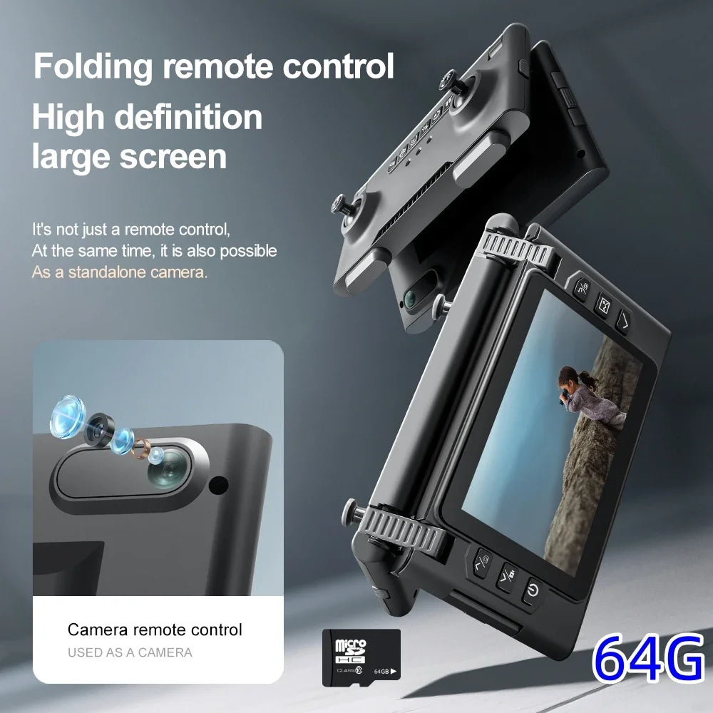 Drone Profesional 8K Dual Camera Brushless Motor Obstacle Avoidance Dron RC Helicopter Foldable Quadcopter