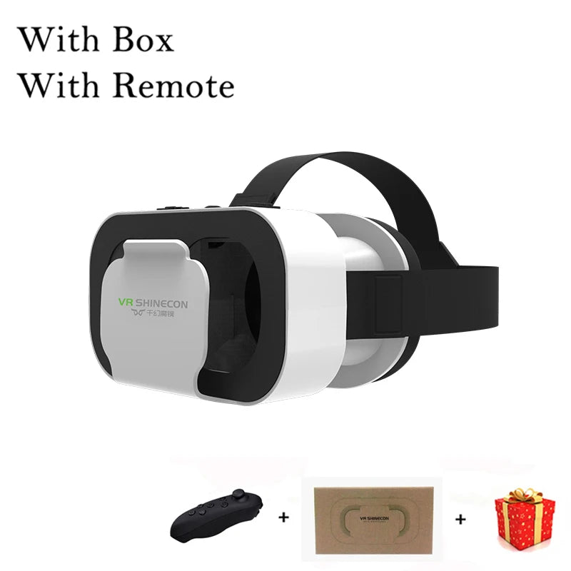 3D Virtual Reality VR Glasses For Phone Mobile Smartphones 7 Inch Headset Helmet With Controllers Game Wirth Real Viar Goggles