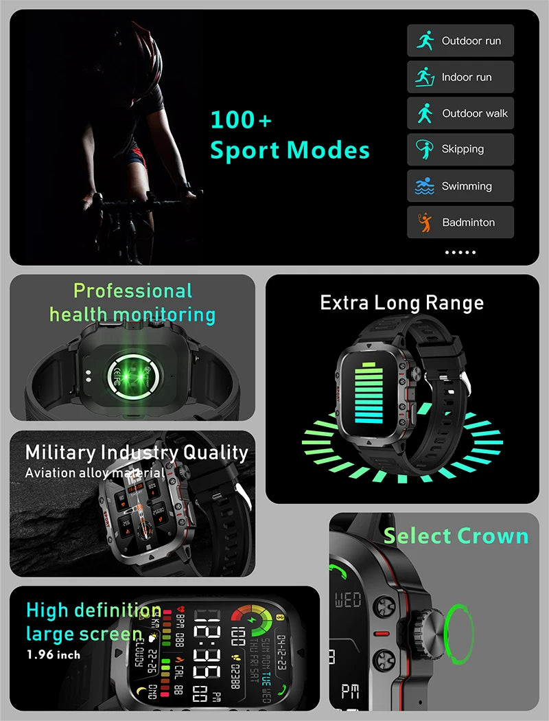 2025 New For Men Military Smart Watch