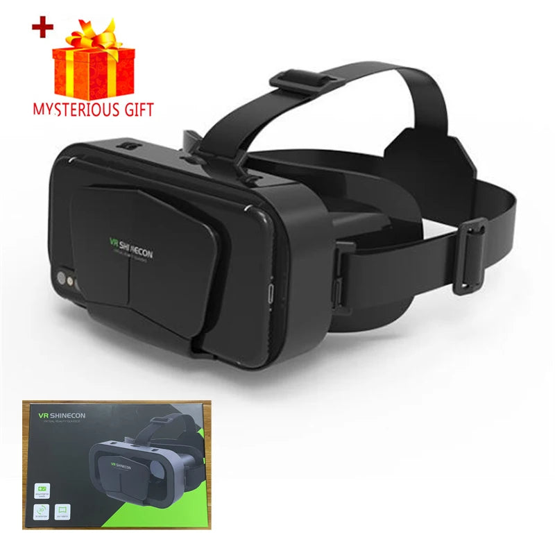 3D Virtual Reality VR Glasses For Phone Mobile Smartphones 7 Inch Headset Helmet With Controllers Game Wirth Real Viar Goggles