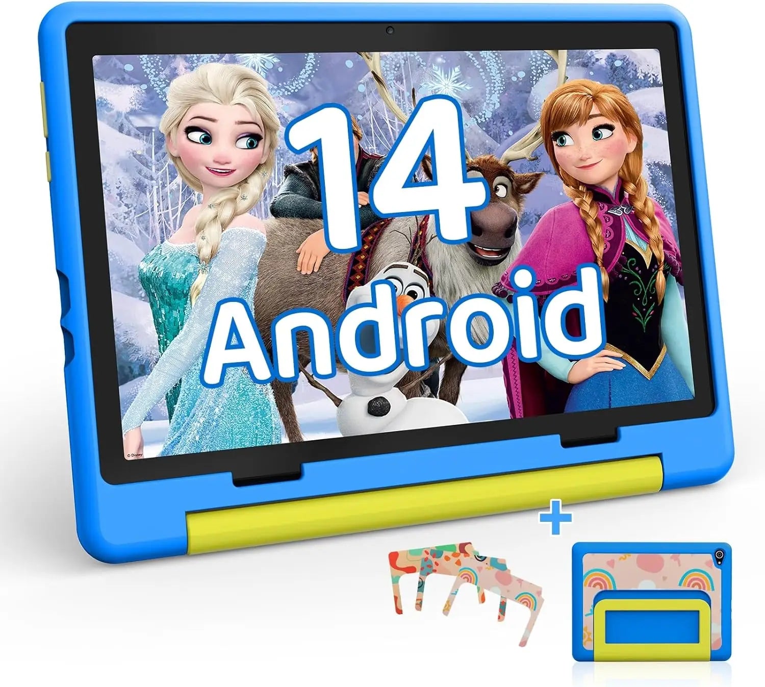 Kid Tablet 10 Inch Android 14 Quad Core 8GB RAM 64GB ROM 128GB Expandable 5000mAh WiFi Bluetooth Children's Gift Kids Software