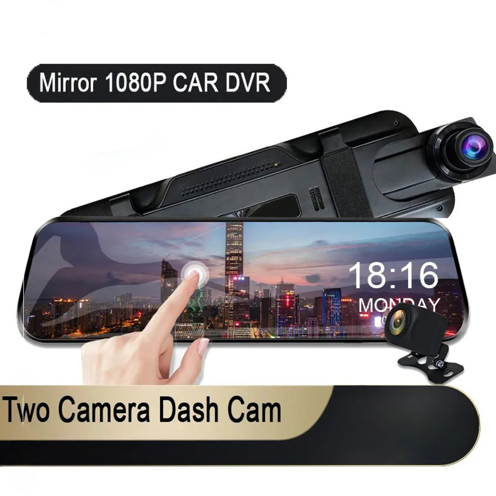 Dash Camera Car Cam Full HD 1080P Dashcam Touch Screen Black Box Picture Display Dvr Night Vision Dual Camera G-Sensor Parts