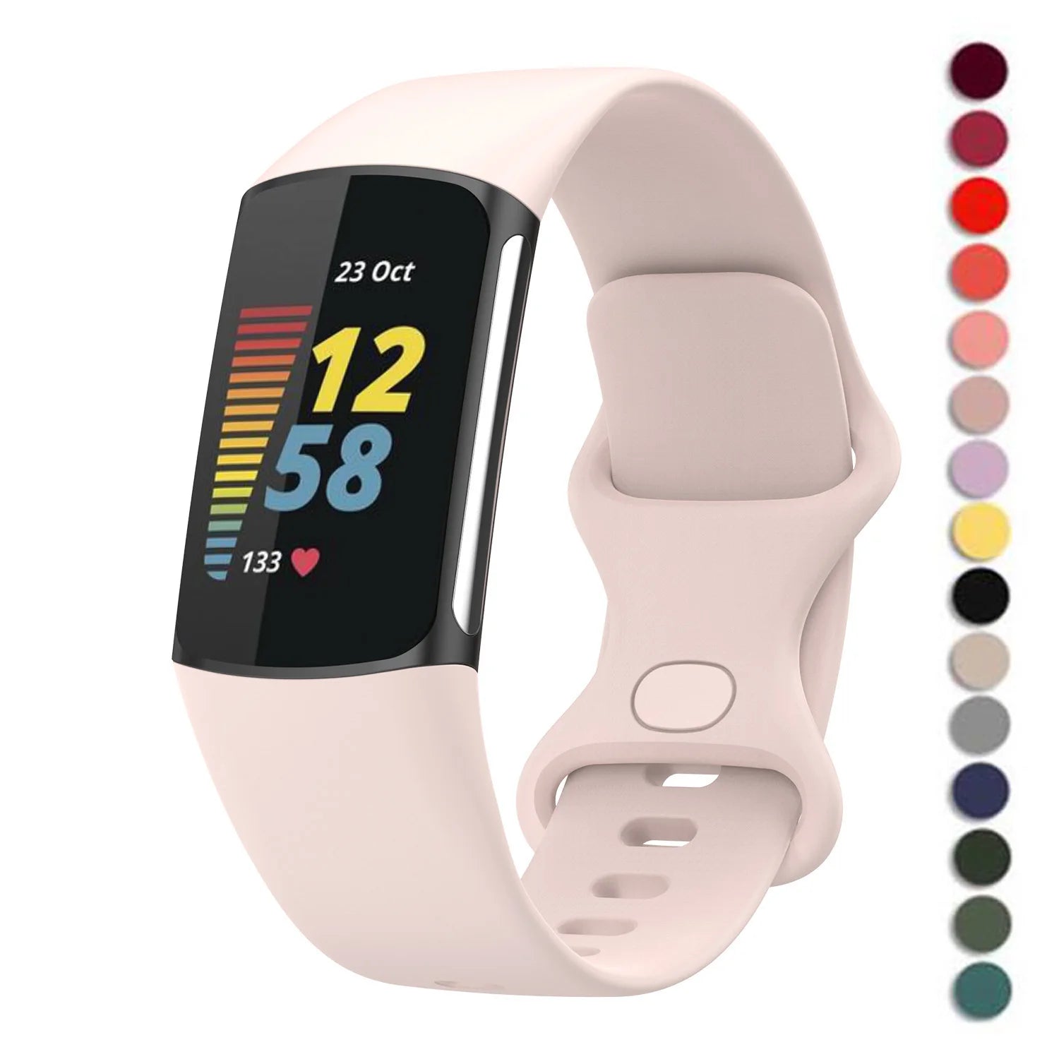 Fitbit Charge 6 band Accessories official soft Replacement wristband Sport Bracelet for Fitbit Charge 5 bands